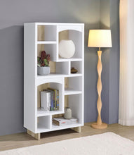 Load image into Gallery viewer, Dalton - 6-Shelf Bookcase - White And Distressed Pine