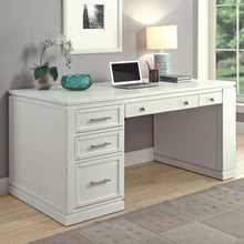Load image into Gallery viewer, Catalina - Two Piece Writing Desk With Power Center and USB - Cottage White