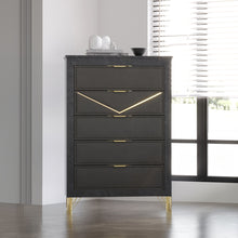 Load image into Gallery viewer, Symmetry - 5 Drawer Chest - Charcoal