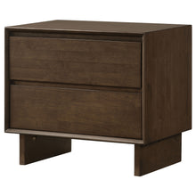 Load image into Gallery viewer, Glenwood - 2-Drawer Nightstand Bedside Table - Warm Brown