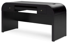 Load image into Gallery viewer, Rowanbeck - Black - 3 Pc. - Home Office Desk, Chair, Bookcase