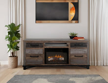 Load image into Gallery viewer, Loft Brown - 70&quot; Fireplace - Dark Gray