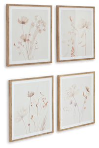 Bondner - Beige / Rust - Wall Art Set (Set of 4)