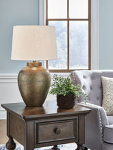 Load image into Gallery viewer, Madney - Antique Gold Finish - Metal Table Lamp