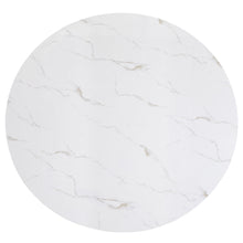Load image into Gallery viewer, Vance - Faux Marble Dining Table - White &amp; Charcoal