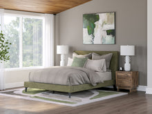 Load image into Gallery viewer, Chirason - Sage Green - Queen Upholstered Bed With Roll Slats