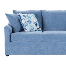 Load image into Gallery viewer, Sylvie - 2 Piece Living Room Set (Sofa &amp; Swivel Chair) - Blue And White Print