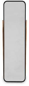 Bronick - Black / Brown - Floor Mirror