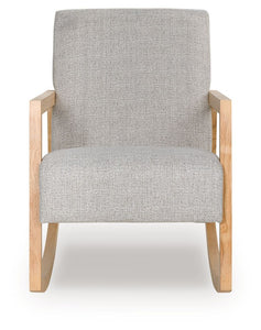 Wychworth - Gray / Natural - Accent Chair