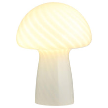 Load image into Gallery viewer, Kanaby - Mushroom Shaped Glass Bedside Table Lamp - White