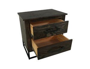 Dark Teak - Nightstand - Oil Black
