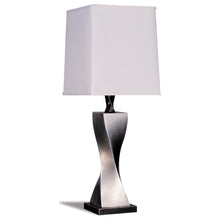 Load image into Gallery viewer, Keene - Tapered Shade Table Lamp Silver (Set of 2) - Distressed Silver