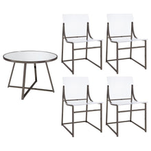 Load image into Gallery viewer, Jillian - 5 Piece Round Mirror Top Dining Set - Black Nickel