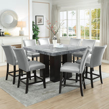 Load image into Gallery viewer, Camila - Square Counter Dining Set - Gray Top