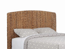 Load image into Gallery viewer, Laughton - Woven Banana Leaf Queen Panel Headboard - Amber
