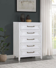 Load image into Gallery viewer, Marielle - 5-Drawer Bedroom Chest - Distressed White