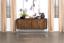 Load image into Gallery viewer, Borman - 4 Door Wood Accent Cabinet - Walnut And Black