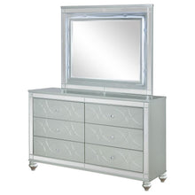 Load image into Gallery viewer, Gunnison - 6-Drawer Dresser With Mirror - Silver Metallic