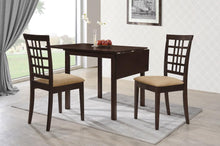 Load image into Gallery viewer, Kelso - 3 Piece Drop Leaf Dining Table Set - Cappuccino