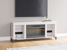 Load image into Gallery viewer, Brollevi - White - TV Stand With Fireplace