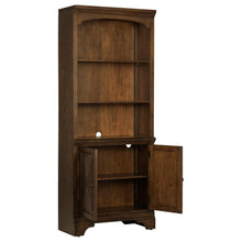 Load image into Gallery viewer, Hartshill - 3-Shelf Cabinet Bookcase - Burnished Oak