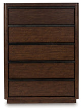 Load image into Gallery viewer, Dilenno - Dark Brown - Five Drawer Chest