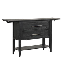 Load image into Gallery viewer, Sable Crest - Drop Leaf Server - Black
