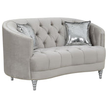 Load image into Gallery viewer, Avonlea - Upholstered Sloped Arm Sofa Set Velvet