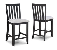 Load image into Gallery viewer, Delfin - Counter Height Chair (Set of 2) - Light Gray / Black