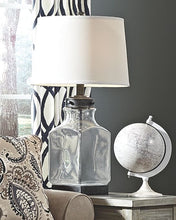 Load image into Gallery viewer, Sharolyn - Transparent / Silver Finish - Glass Table Lamp