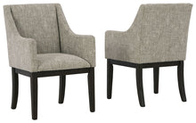 Load image into Gallery viewer, Burkhaus - Beige / Dark Brown - Dining UPH Arm Chair (Set of 2)