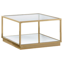 Load image into Gallery viewer, Renee - 2 Piece Square Coffee Table Set - Rose Brass