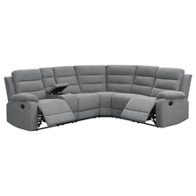 Load image into Gallery viewer, David - Upholstered Reclining Sectional Sofa - Smoke