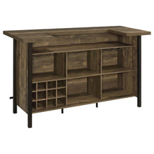 Load image into Gallery viewer, Bellemore - Freestanding Home Bar Wine Cabinet - Rustic Oak