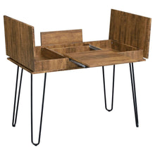 Load image into Gallery viewer, Sheeran - Writing Desk With Storage - Rustic Amber