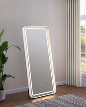 Load image into Gallery viewer, Glendora - LED Standing Mirror Bluetooth Speakers - Pearl Silver