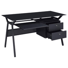 Load image into Gallery viewer, Weaving - 2-Drawer Computer Desk Keyboard Tray - Black