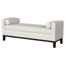 Load image into Gallery viewer, Rosie - Upholstered Accent Bench With Armrests - Vanilla