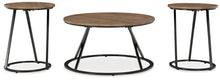 Load image into Gallery viewer, Cassbryn - Brown / Black - Occasional Table Set (Set of 3)