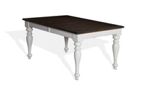 Load image into Gallery viewer, Bourbon County - Rectangular Extension Dining Table - White / Dark Brown