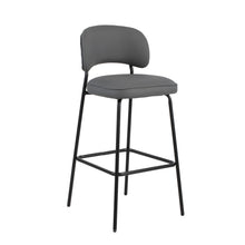Load image into Gallery viewer, Blythe - Vegan Leather Bar Chair (Set of 2) - Gray