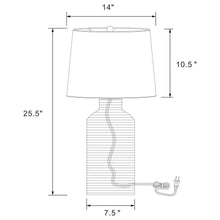 Load image into Gallery viewer, Nairobi - Empire Shade Handwoven Rattan Table Lamp - Natural
