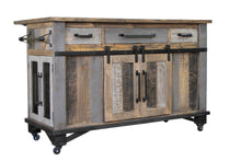 Load image into Gallery viewer, Loft Brown - Kitchen Island - Two Tone Gray / Brown