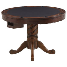 Load image into Gallery viewer, Turk - Round Dining And Billiard Poker Game Table - Tobacco