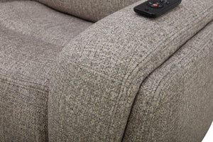 Penfield - Power Reclining Zero Gravity Sofa With Heat, Massage And Speaker - Frappe