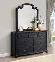 Load image into Gallery viewer, Celina - 9-Drawer Dresser With Mirror - Black