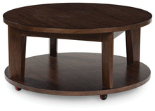 Load image into Gallery viewer, Korestone 2 - Dark Brown - Round Cocktail Table