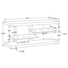 Load image into Gallery viewer, Cogswell - 2-Shelf Wood TV Stand - White High Gloss