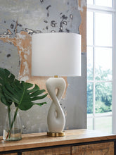 Load image into Gallery viewer, Judrich - White / Gold Finish - Poly Table Lamp