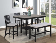 Load image into Gallery viewer, Delfin - Counter Height Chair (Set of 2) - Light Gray / Black